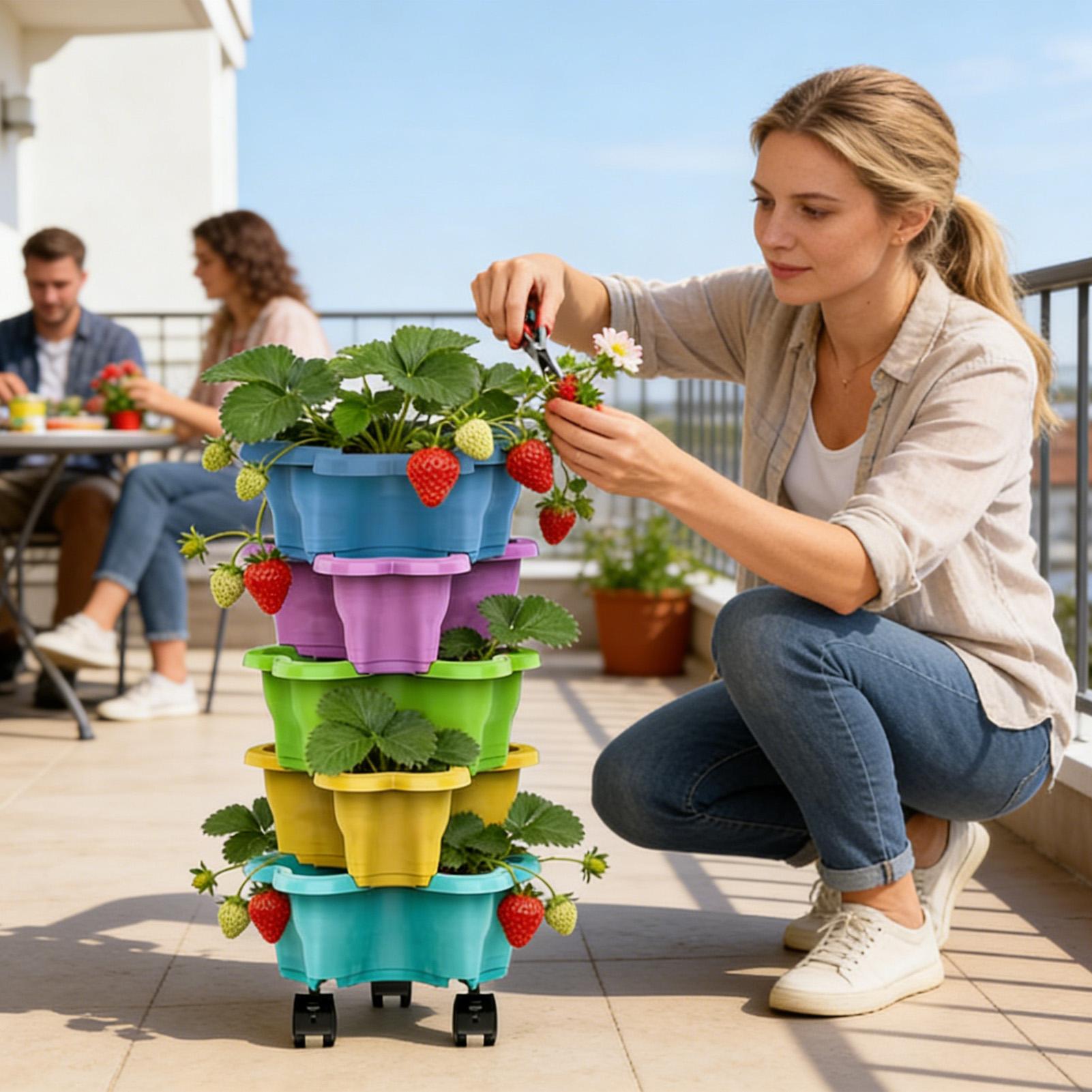 Stackable Plant Tower Strawber – Agriculture Vertical Farming recenzja i cena