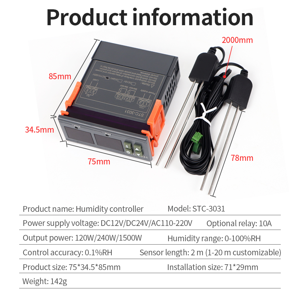 STC-3029 / 3030 / 3031 Moistur – Soil Moisture Sensor recenzja i cena