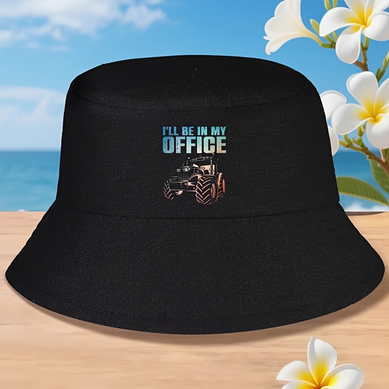 Men' Tractor-Themed Bucket Hat – Agriculture Farming Hats recenzja i cena