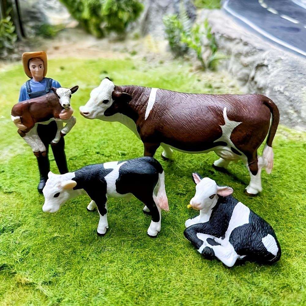 Farm Farmer And Cow Model Set  – Farming Agriculture Stocks recenzja i cena